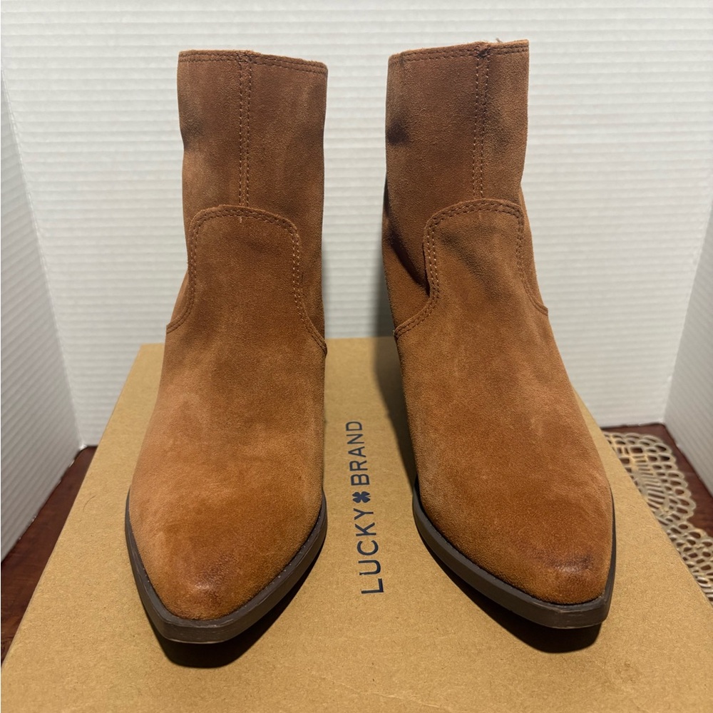 Lucky Brand Brown Suede Boots